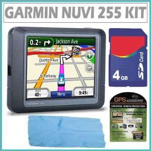 Garmin nüvi 255 3.5 Inch Portable GPS Navigator + Accessory Kit GPS 