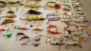Vintage Fishing Lures Lot + 1916 Kennedy Kits Tackle Box Over 100pcs 