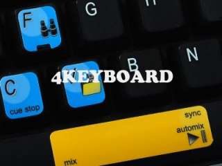 The Virtual DJ ® keyboard stickers arecompatible with all default 