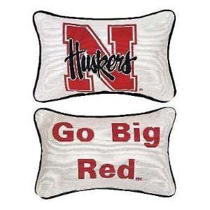  Nebraska Go Big Red Word Pillow
