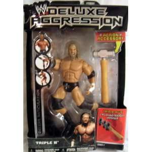  WWE DELUXE AGGRESSION TRIPLE H ACTION FIGURE WITH CRUSHING 