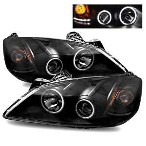  05 10 Pontiac G6 Black CCFL Halo Projector Headlights /w 