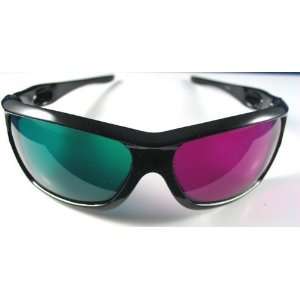    2 Pair 3D Anaglyph Glasses Green Red Full Frame