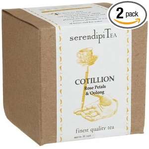 SerendipiTea Cotillion, Rose Petals & Oolong Tea, 3.75 Ounce Boxes 
