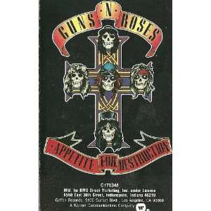   Appetite For Destructions By Guns N Roses (Cassette) 