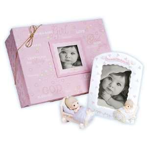  Precious Moments Baby Girl Figurine & Photo Frame by 