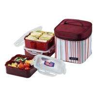 Lock&Lock Lunch Box Bento Picnic Set w/Insulated Bag  