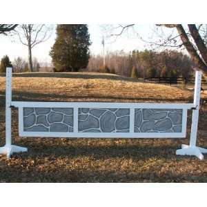   Panel Stone Pattern Gate Wood Horse Jumps 12ft
