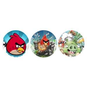  Set of 3 Angry Birds 1.25 Badge Pinback Buttons 