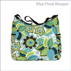  OiOi Designer Floral Hobo Diaper Bag (ColorBBlue Floral 