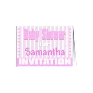  Baby Samantha Shower Invitation Card: Health & Personal 