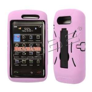  Torch 9850 9860 9870 Solid Baby Pink Skin with Black Cover and Kick 