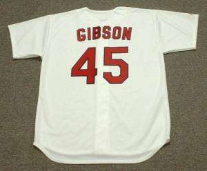 BOB GIBSON Cardinals 1967 Cooperstown Home Jersey LARGE  