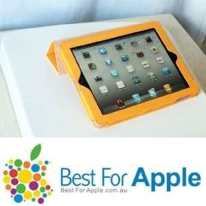   Tri Fold Wake up / sleep magnetic Smart Cover case for iPad 2   Orange
