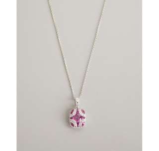 Armadani pink sapphire and diamond pendant necklace