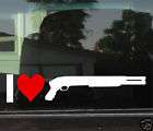 LOVE MOSSBERG SHOTGUNS WINDOW/BUMPER STICKER