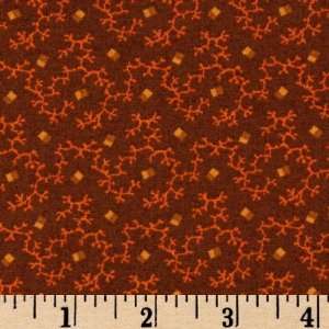   Vine Squares Rust Fabric By The Yard jo_morton Arts, Crafts & Sewing