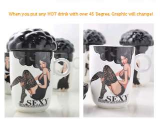 NEW SEXY Afro Bikini Womens Mens Cup Mugs Coffee Color Heat Sensitive 