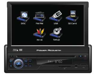   702 7 TouchScreen CD/DVD/ Car Player + USB/SD AUX Reciever  