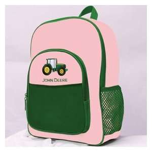  John Deere Pink Tractor Backpack   61141: Toys & Games