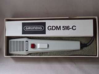 vintage German Grundig GDM 516   C dynamic microphone  