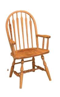 Amish Windsor Dining Chairs Wooden Wood Kitchen Country Cottage 