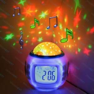   Shooter. With 6 Lullabies and 4 Nature Sounds. Large LCD Alarm Clock