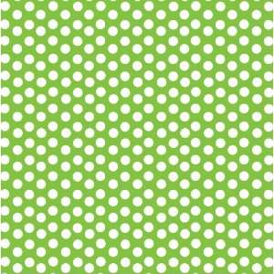   12X12 Lime Green & White Dot Reverse:  Kitchen & Dining