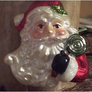  Fitz & Floyd Lollipop Santa Face Ornament