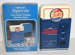 PC06 PEPSI COLA BANK COIN SORTER 1996 VENDING MACHINE DRINK POP SODA 