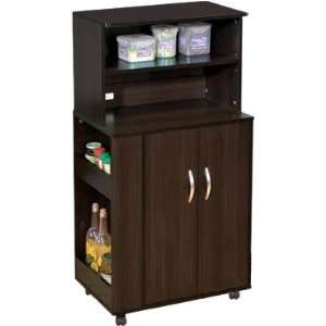  Finish Rolling Kitchen Microwave Cart Shelf Stand: Home & Kitchen