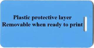 25 Dyesub Dye Sublimation Bag Tags & Plastic straps  