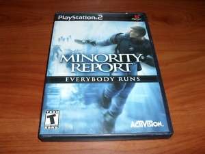 MINORITY REPORT PLAYSTATION 2 PS2 MINT COMPLETE    
