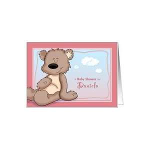  Daniela   Teddy Bear Baby Shower Invitation Card: Health 