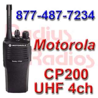 NEW MOTOROLA CP200 UHF 4 CH RADIO RADIUS TWO WAY CP 200  