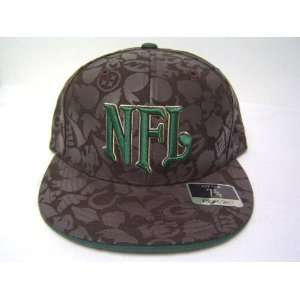   Camouflage NFL Logos Fitted Flat Bill Cap / Hat