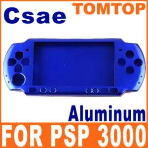 New Blue Aluminum Cover Case Shell for SONY PSP 3000  
