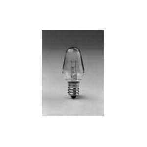 Sylvania 7 Watt Night Light Bulb C7 Shape with White Finish Candelabra 