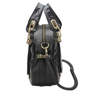 Python Snake Skin PU Leather Shoulder Bag Handbag Cross Body Messenger 