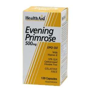 Health Aid Evening Primrose Oil 500mg + Vitamin E   120 x 50mg  