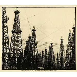  1930 Print Beaumont Texas Derrick Oil Crude Spindletop 