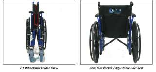 Roll Mobility GT Aluminum Wheelchair 18 Seat Quick Release Wheels 