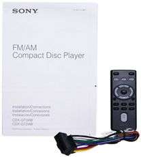 Sony CDX GT34W CD//RDS XM Player Car Audio Receiver+/Ipod 