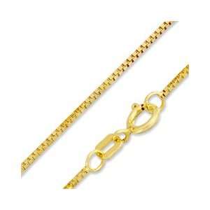  Solid Box Chain Necklace   16 10K Gold 0.85mm 10K BASIC 