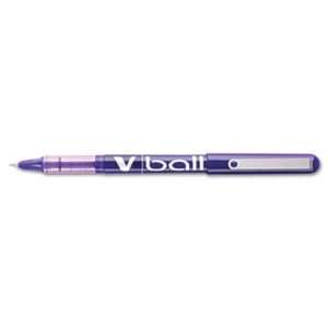  VBall Roller Ball Stick Liquid Pen, Purple Ink, Extra Fine 