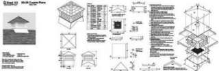 Classic Roof Cupola Plans for Shed, Garage, Home #13030  