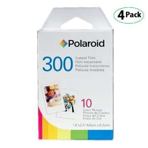  4 Pack Of Polaroid PIF 300 Instant Film for 300 Series 