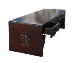 Oriental Brown Dragon Kang Coffee Table Bench s1086v  