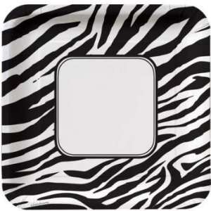 Animal Print Zebra 10 inch Paper Plates 8 Per Pack