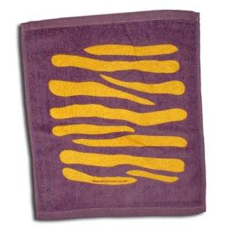 Rally Towel   Tiger stripe LSU colors Purple towel